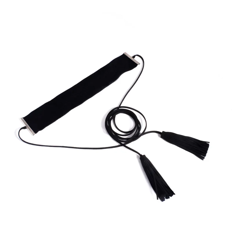 Новые летние модные ювелирные аксессуары широкое черное кружевное женское