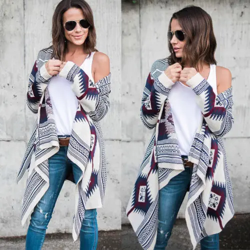 Canis Fashion Для женщин свободный свитер вязаное платье с длинными рукавами летучая