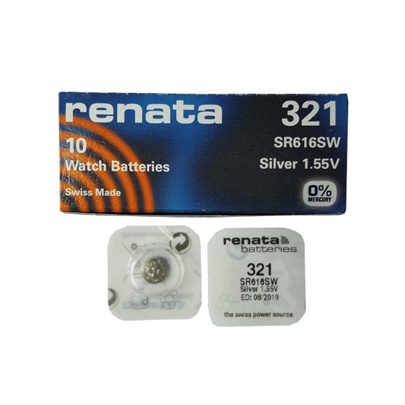 10 шт. Renata долговечная 321 SR616SW D321 часовая батарейка|coin cell|321 sr616swwatch battery |