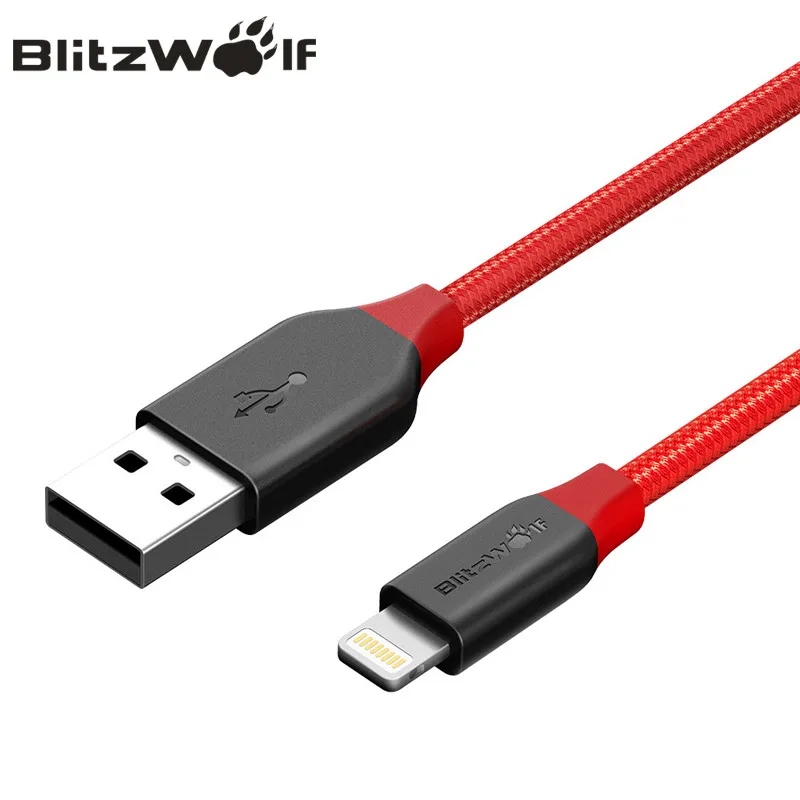 BlitzWolf For iPhone Cable USB 7 6s 6 Plus 5 SE iPad Apple Mobile Phone Cables Charger Data | Мобильные телефоны и