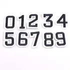 Нашивки с цифрами сделай сам 0-9 для одежды, шляп, джинсов, вышивка, блестящая аппликация CP0921