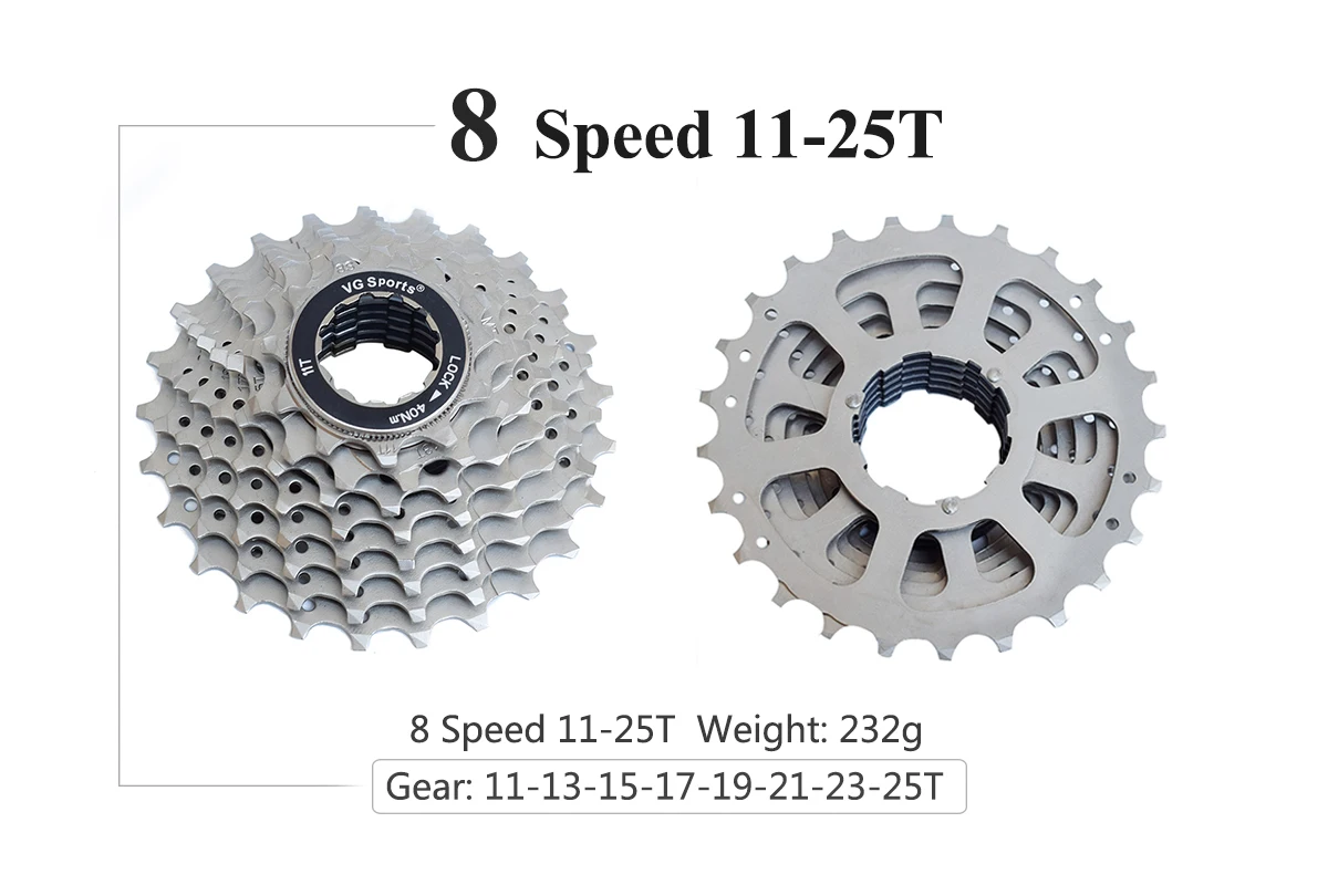 8S 11-25T K 8 9 10 11 скоростная дорожная кассета 11 S 11-25T 26T 28T 32T 36T Запчасти для шоссейного велосипеда звездочки свободного хода cogs cdg freewheels - Цвет: 8S 11-25T K