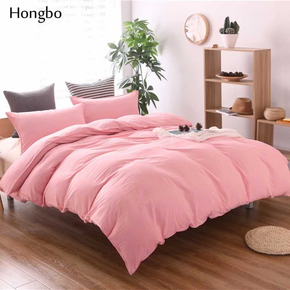 Комплект постельного белья Hongbo 1 шт. однотонное покрывало однотонного цвета без