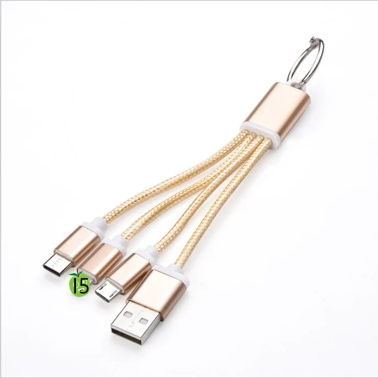 10 шт. 3 в 1 USB зарядный кабель для iPhone X 5 6 7 8 Android Micro Type C Samsung Xiaomi Мобильный телефон