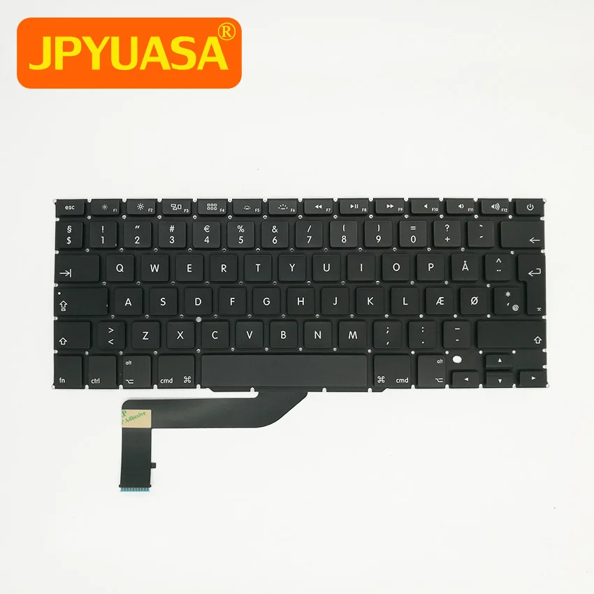 Новая клавиатура для Macbook Pro 15 ''Retina A1398 Дания Датский стандарт 2012 2015 года|keyboard for
