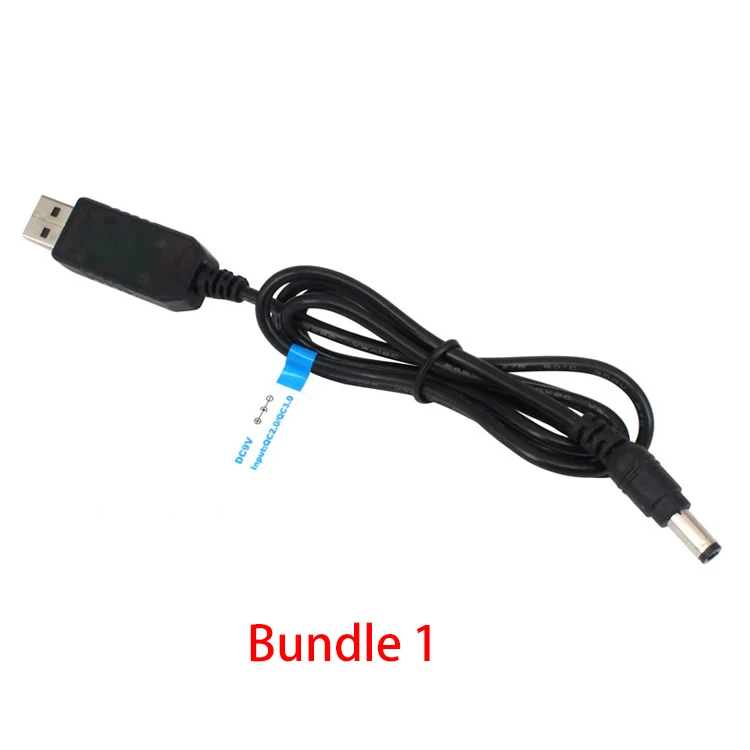 Bundle 1 QC2.0 QC3.0 USB повышающий преобразователь постоянного тока DC 5 V 9 V 12 V USB Шаг-Up преобразователь кабель разъема USB мобильного Мощность QC Быстрая зарядка - Цвет: Bundle 1