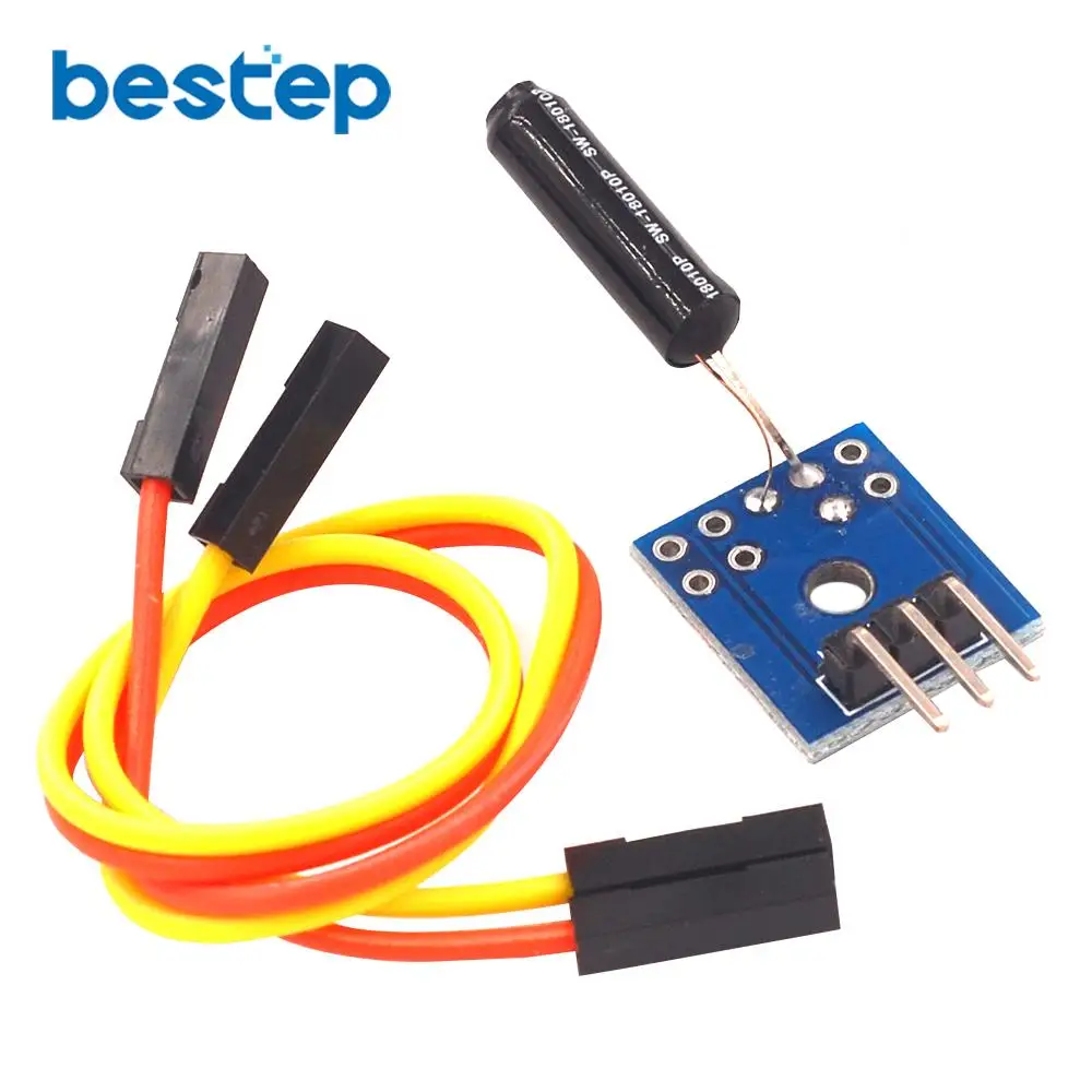 1pcs Normally Open Type Vibration Sensor with Small Plate DuPont line |