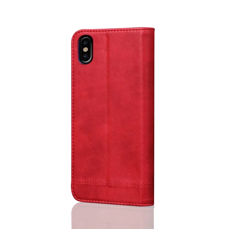 Кожаный флип-чехол Crazy Horse для iPhone XS держатель для карт кошелек Магнитный чехол для телефона для iPhone X 8 7 6S Plus 6 11 Pro Max