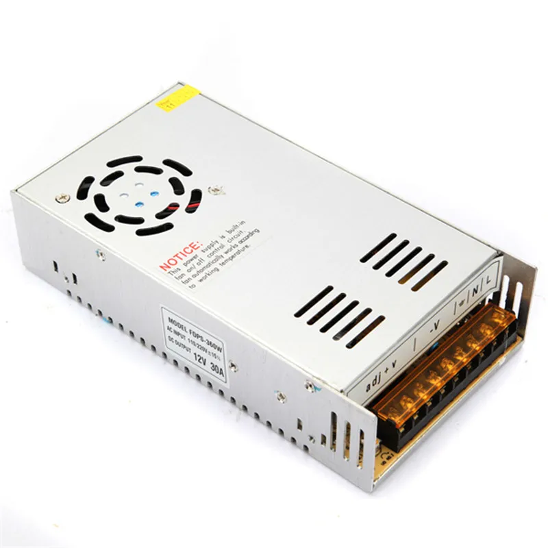 12 V 30A 360 W блок питания AC/DC адаптер трансформатор переключатель для светодиодной