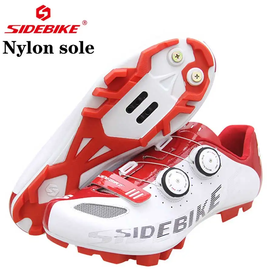 SD002 Nylon sole Велосипедная обувь для горной дороги, велосипедная обувь из сверхтонкого волокна, для улицы, MTB, дышащая, мужская, женская, нейлоновая подошва, автоблокировка, велосипедная обувь - Цвет: SD002 Nylon sole