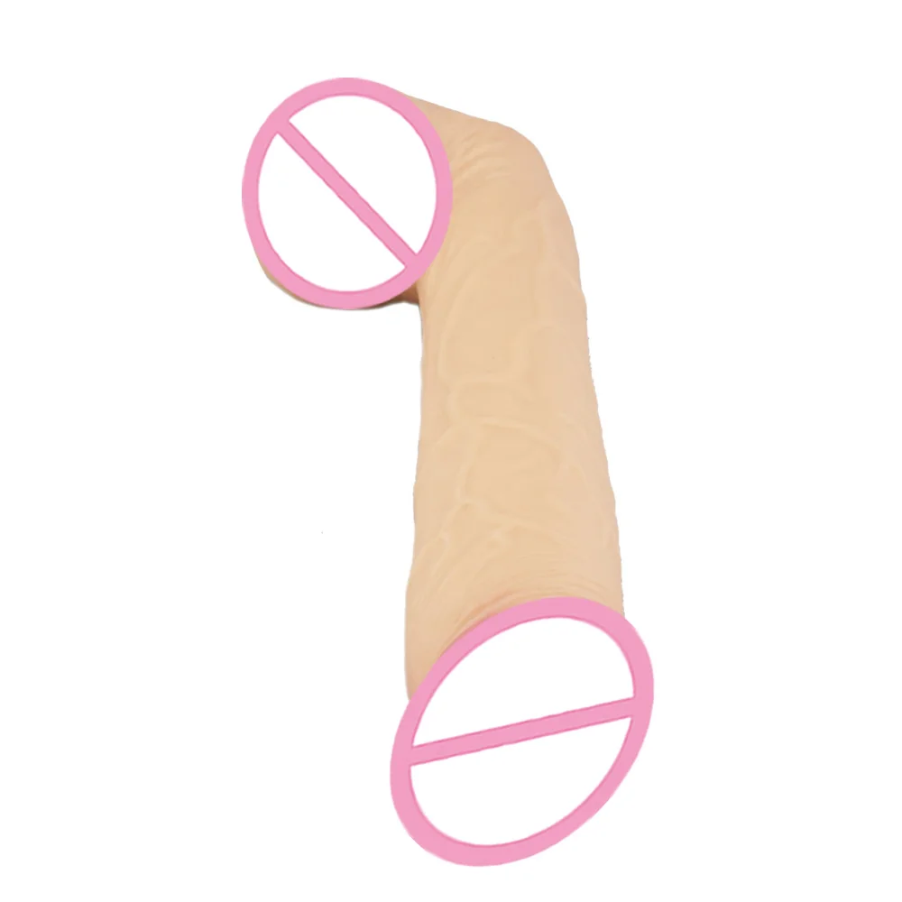 Большой фаллоимитатор 10 2 дюйма черный или телесный густой и длинный для опытного