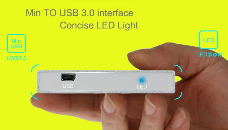 Прямая поставка алюминиевый чехол blueendless с USB 2 0 на SATA 5 дюйма для hdd