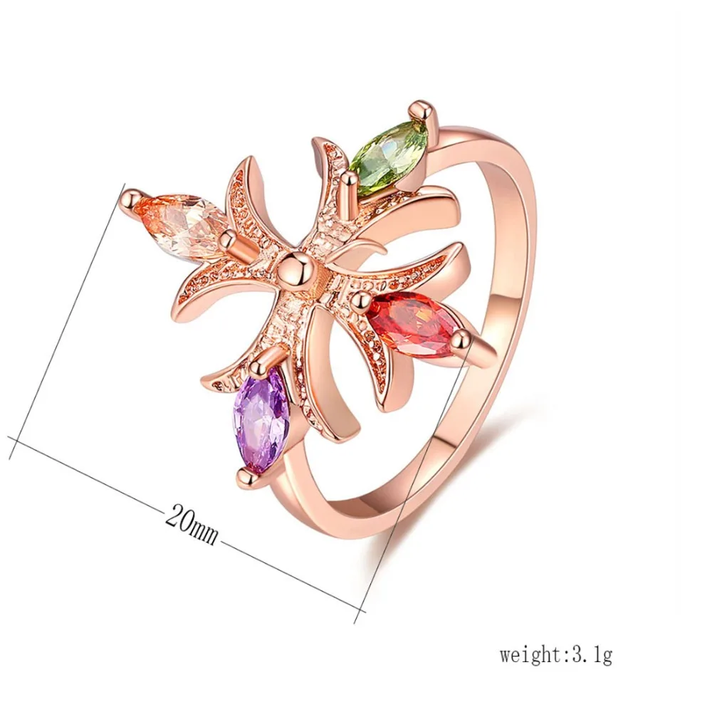 CARSINEL CZ разноцветные ювелирные изделия Модные кольца для женщин очаровательные