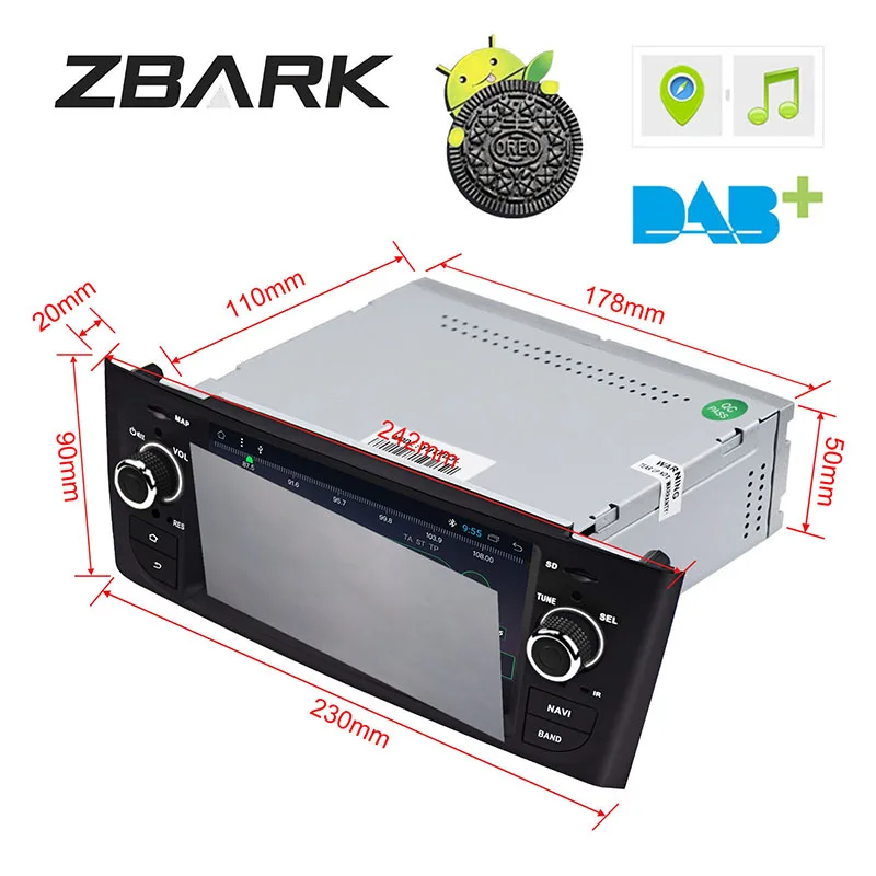 6 1 дюймов HD цифровой автомобильный стерео gps Android 8 для FIAT Grande Punto 199/310 2005 2009 Linea 323 2007