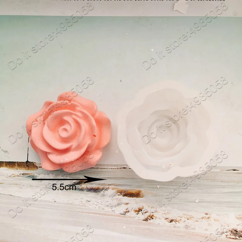3D Силиконовая форма Роза красивая роза цветок глина ремесло формы DIY