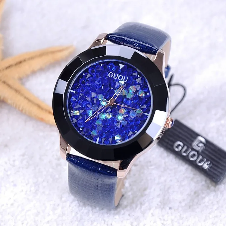 Женские Часы GUOU женские часы со звёздным небом часы|mujer|mujer reloj |