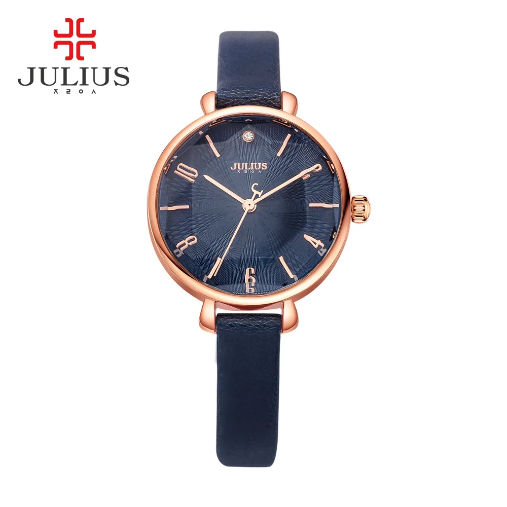 JULIUS JA-886 логотип часы для женщин желтый Продвижение Модные украшения дамы