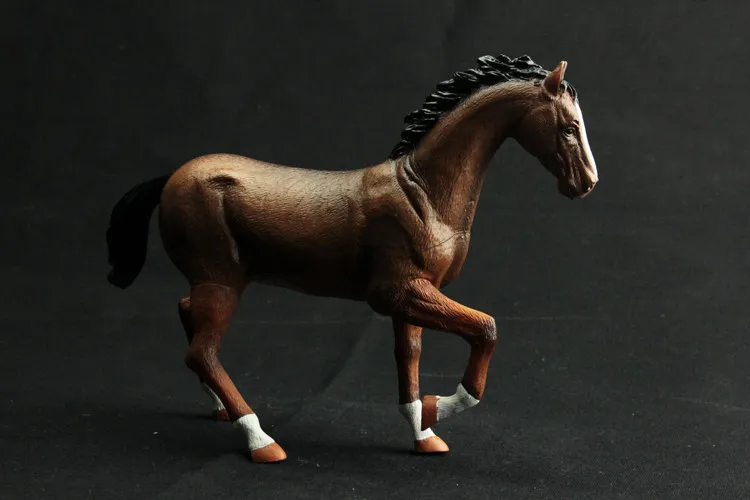 Набор игрушек из пластика имитация овец коз лошадей игрушечные фигурки на мяч