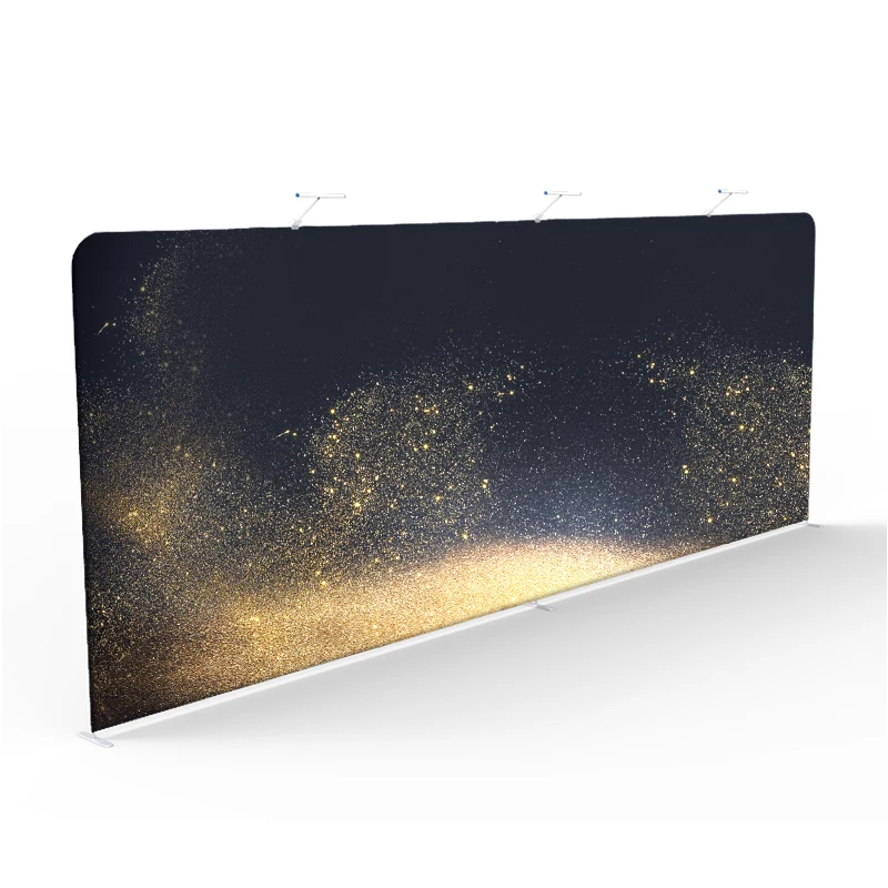 10 футов выставка складная алюминиевая рама Натяжная ткань дисплей | Дом и сад