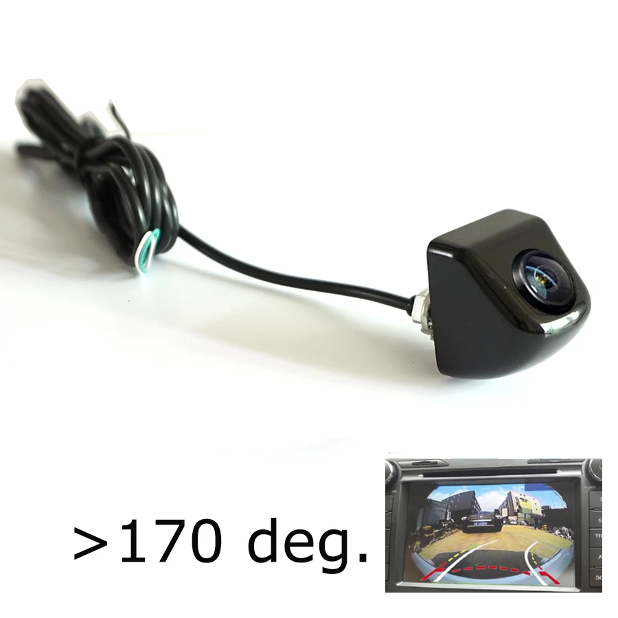 H024BKDY fisheye CCD 600 линия динамическая траектория задняя камера запасная камера заднего вида переменная парковочная линия цинковый сплав unversal camera180deg рыбий глаз - Название цвета: H024BKDY fisheye