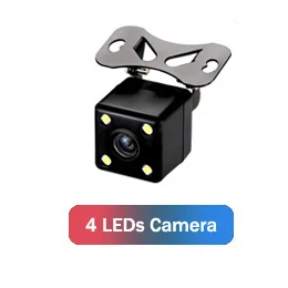 4 LEDs Camera Практичные аксессуары с камерой заднего вида+ USB DVR камера+ CARPLAY+ OBD2+ DAB приемник+ TPMS+ инструменты для любой android навигации - Цвет: 4 LEDs Camera