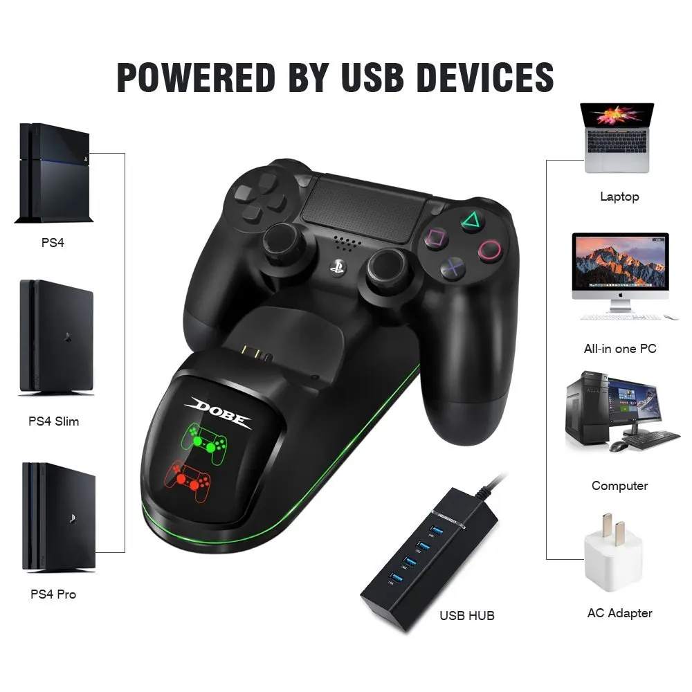 Для PS4/PS4 Slim/PS4 Pro геймпад обновленный контроллер Зарядное устройство Док станция