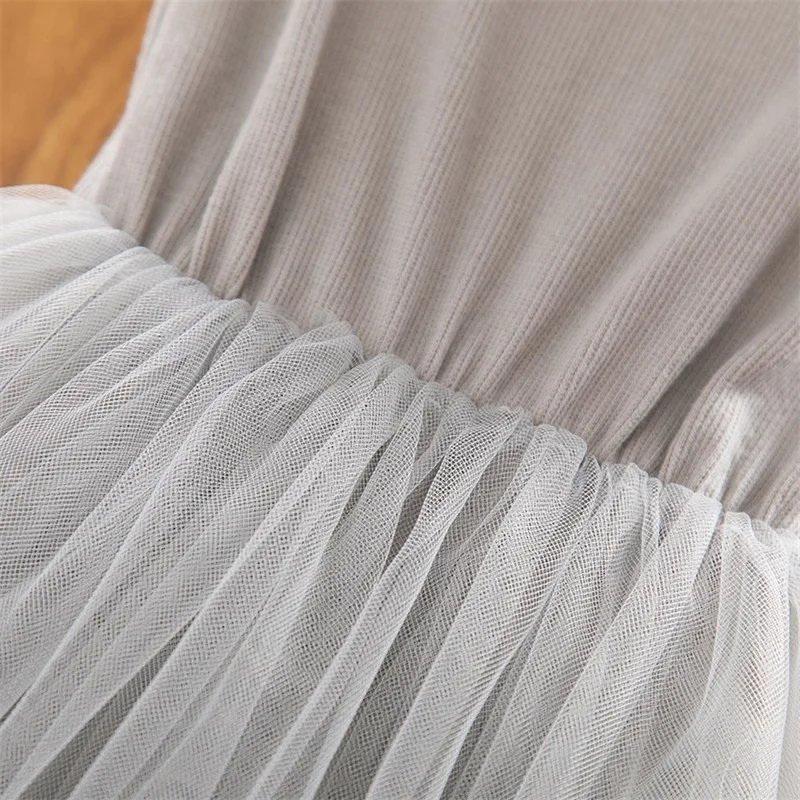 Girls Summer Dress Casual Style Baby Girl Clothes Children Cotton A-line Birthday Party Princess Mesh Vest Ballet Tutu Dresses | Детская