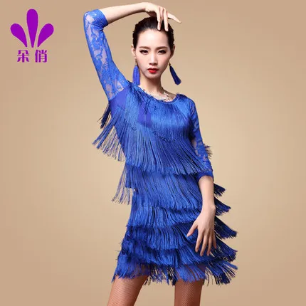 Одежда для латиноамериканских танцев Женская Осенняя новая кружевная куртка