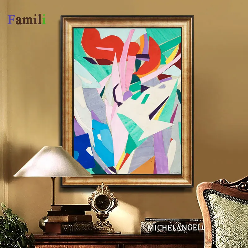 Винтажные настенные постеры с акварельным пейзажем и принтами абстрактные цветы