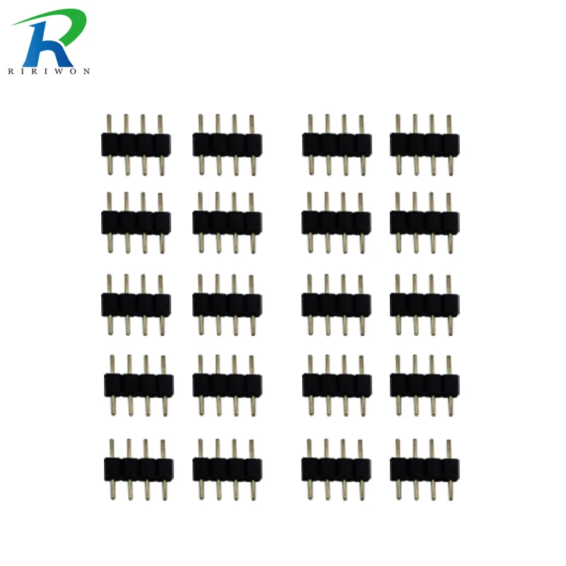20 шт./лот 4pin игольчатый разъем RGB Разъем для светодиодной ленты led |led connector|4pin