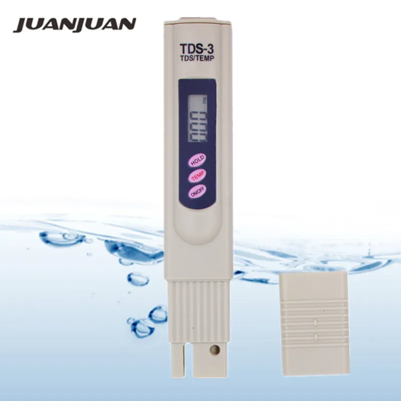 Цифровой ЖК-дисплей качество воды фильтр чистоты TDS метр тестер 0-9999 PPM температура ручка дизайн для гидропоники аквариумов скидка 10
