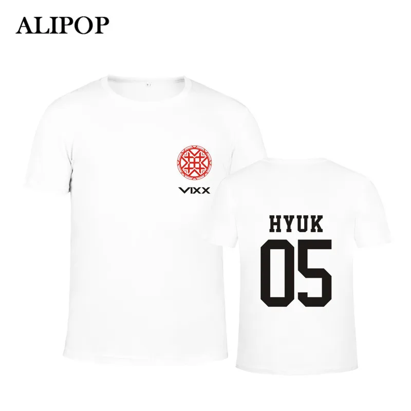 Корейская Мода KPOP VIXX 4 го мини альбома Shangri La хлопковая Футболка футболки топы