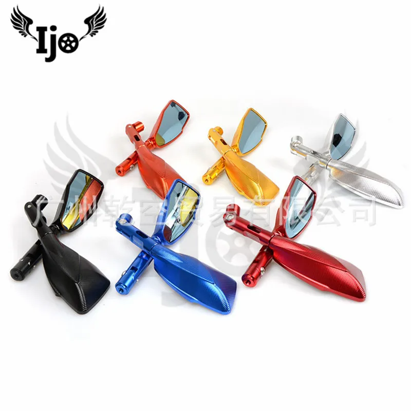 

motorcycle rearview mirror top quality colors available for kawasaki honda suzuki yamaha many colour motorbike side mirror