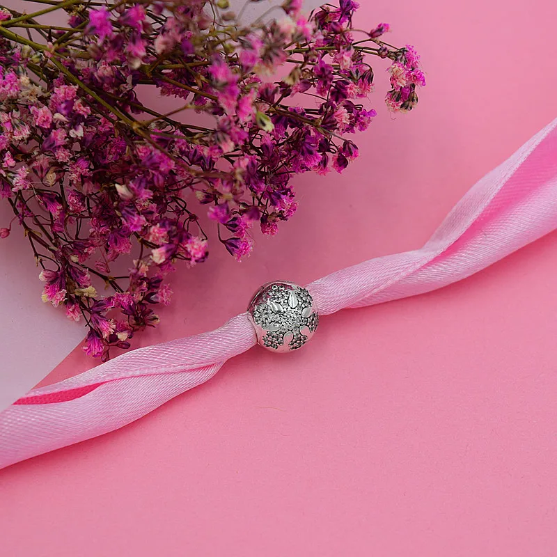Yanxizao 2018 новые серебряные 925 европейские бусины-подвески с фианитами Fit Pandora стиль