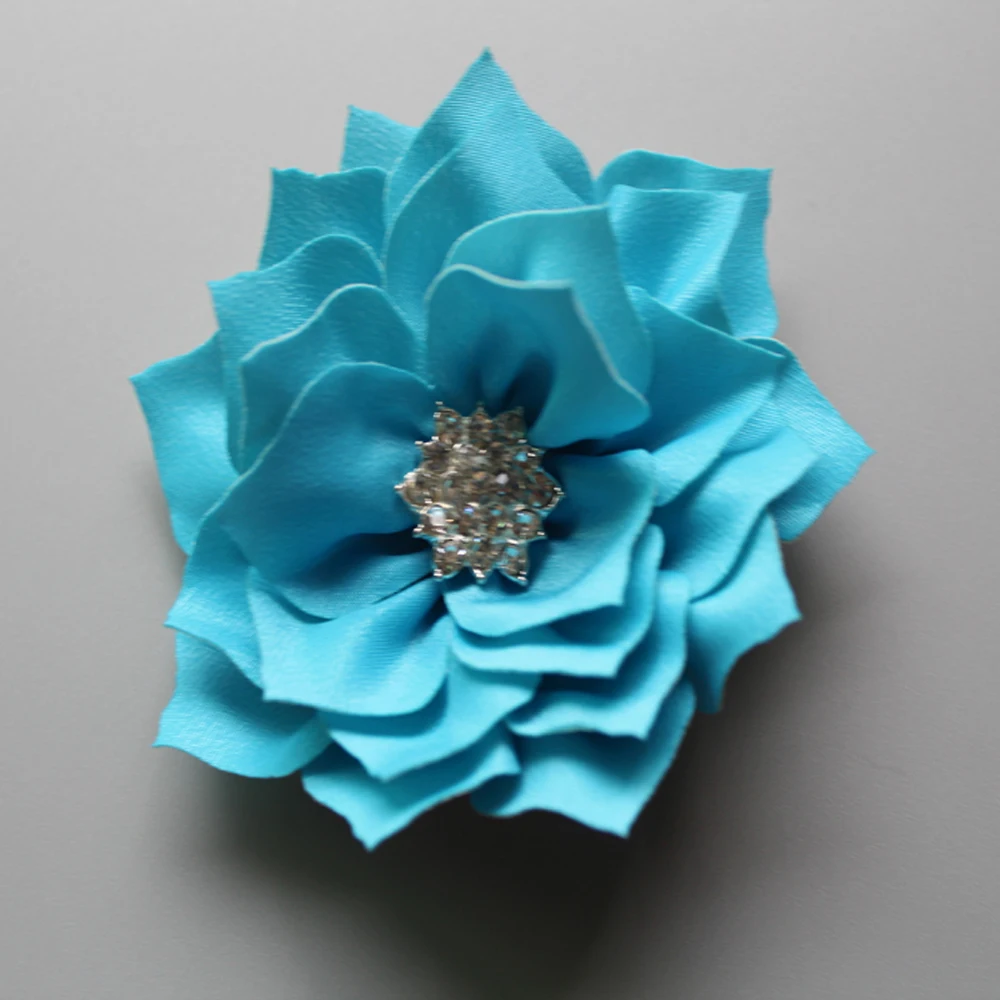 Оптовая продажа Роскошные 3 15 ''Многослойные угловые цветы с чешским