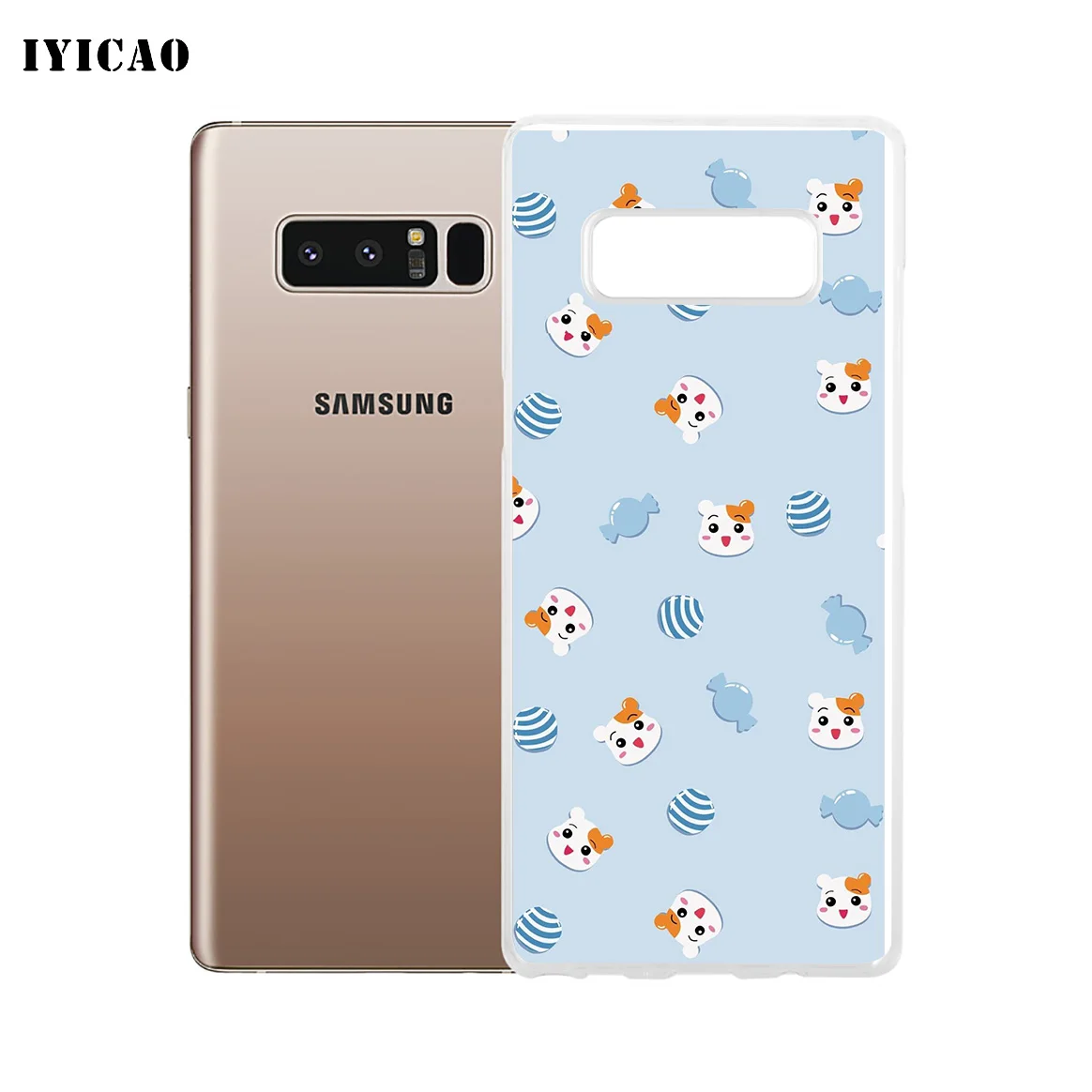 IYICAO милый мягкий силиконовый чехол для телефона Samsung A5 A6 Plus A7 A8 A9 J3 J5 J7 Note 8 9 TPU |