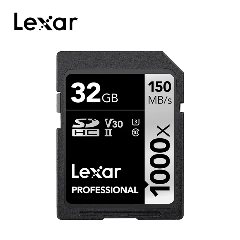 Lexar sd-карта 32 Гб 633x 1000x 2000x U3 класс 10 карта памяти 128 ГБ UHS-I C10 64 ГБ карта sd карта памяти флэш-карта для камеры - Емкость: 1000X-32GB