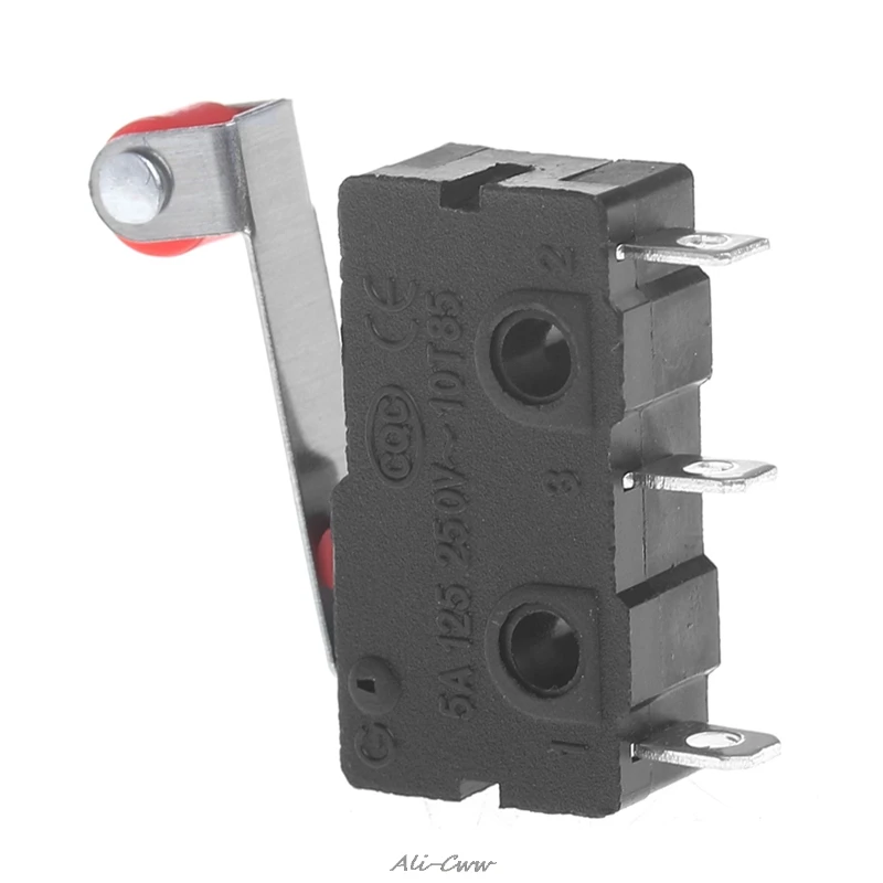 10 шт./компл. мини 3-контактный тактовый выключатель KW11-3Z 5A 250V с круглой ручкой из нержавеющей стали часы Микровыключатель