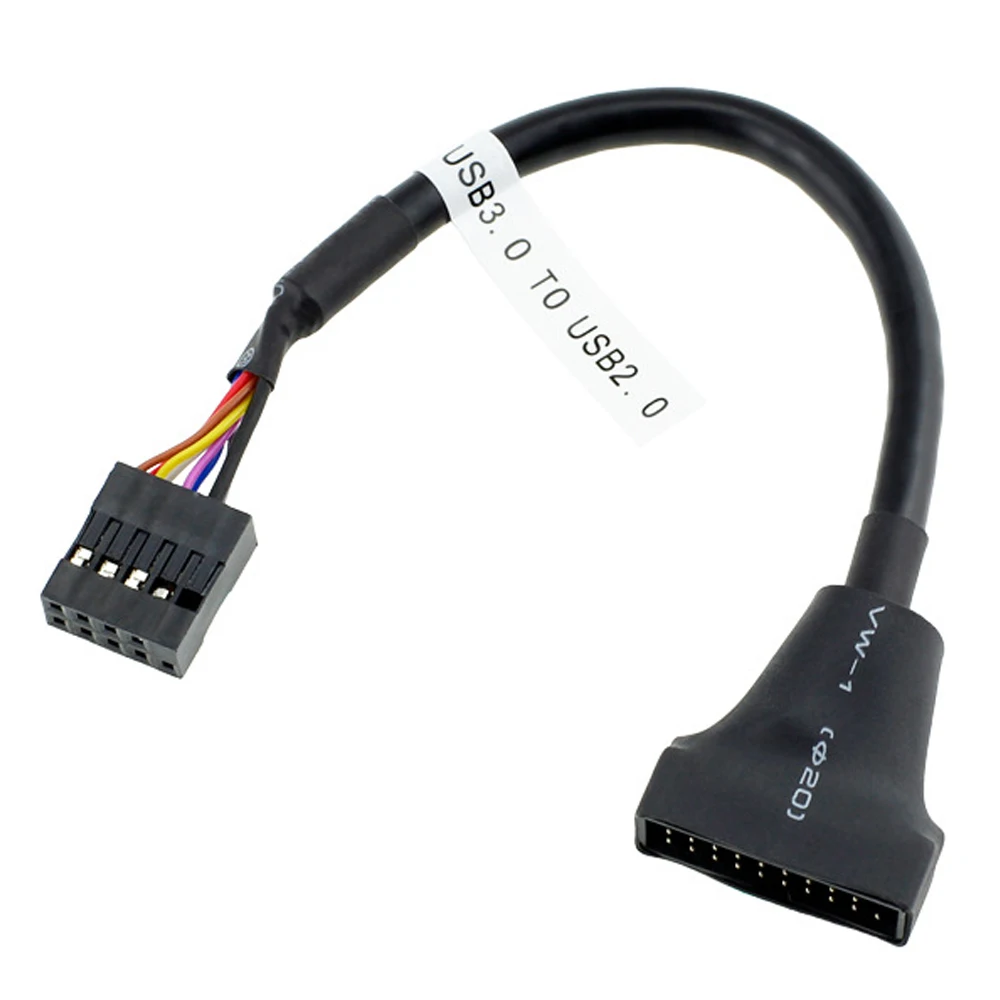 Настольный 19pin USB 3 0 штыревой разъем к 9pin 2 гнездовой порт Comversion кабель материнская