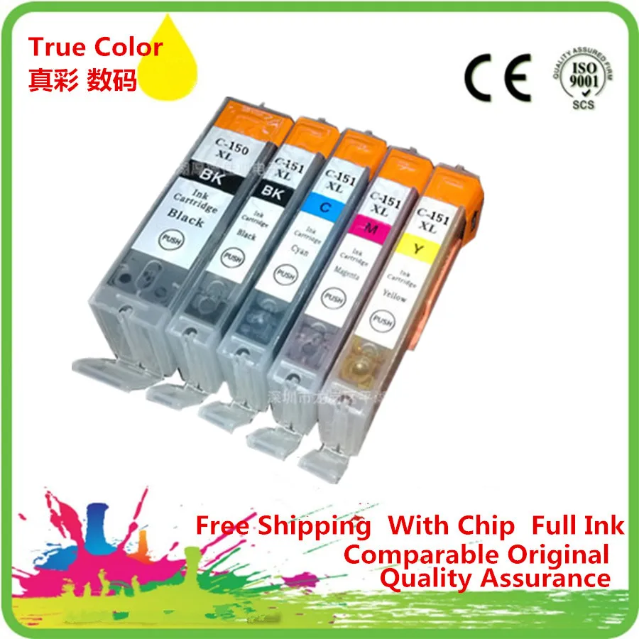 PGI 150 CLI 151 PGI-150 CLI-151 Replacement Ink Cartridges For Canon Pixma MG6310 MG5410 IP7210 Full Ink With Chip
PGI 150 CLI 151 PGI-150 CLI-151 Replacement Ink Cartridges For Canon Pixma MG6310 MG5410 IP7210 Full Ink With Chip