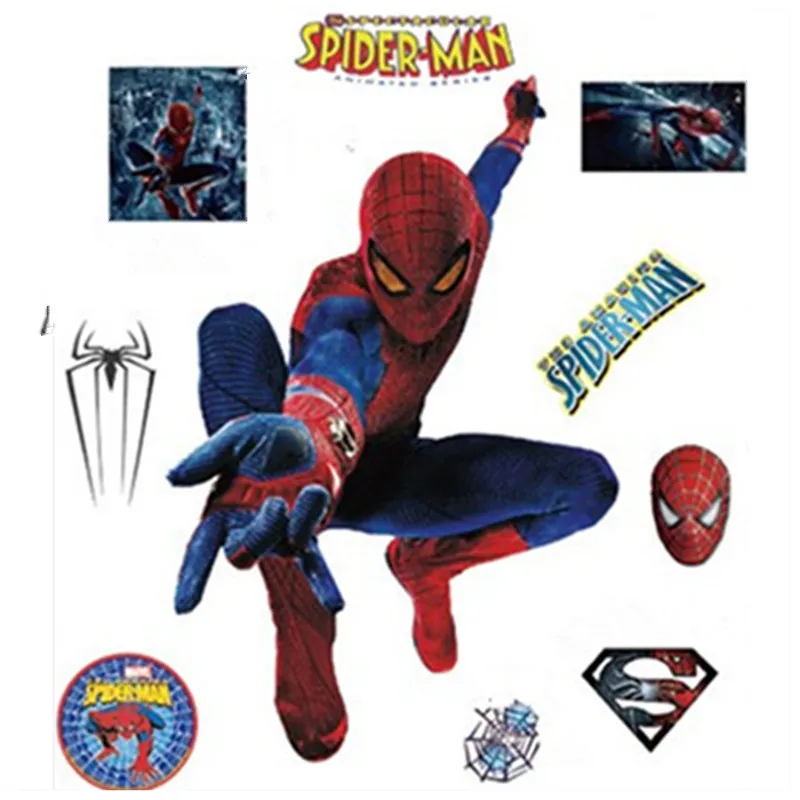 Мальчик любимый супер герой Человек Паук плакат Мстители фильм 3d Виниловые