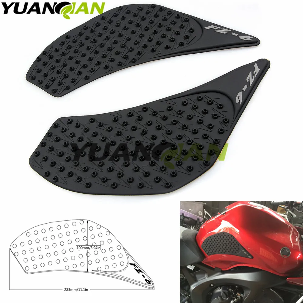 Противоскользящая наклейка на бак для Yamaha FZ6N 2006 2007 2008 2009 FZ 6N FZ6 N| |