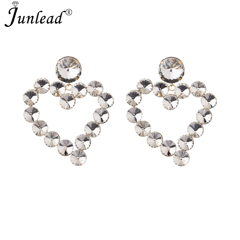 Junlead очаровательные Висячие винтажные хрустальные серьги подвеска в форме