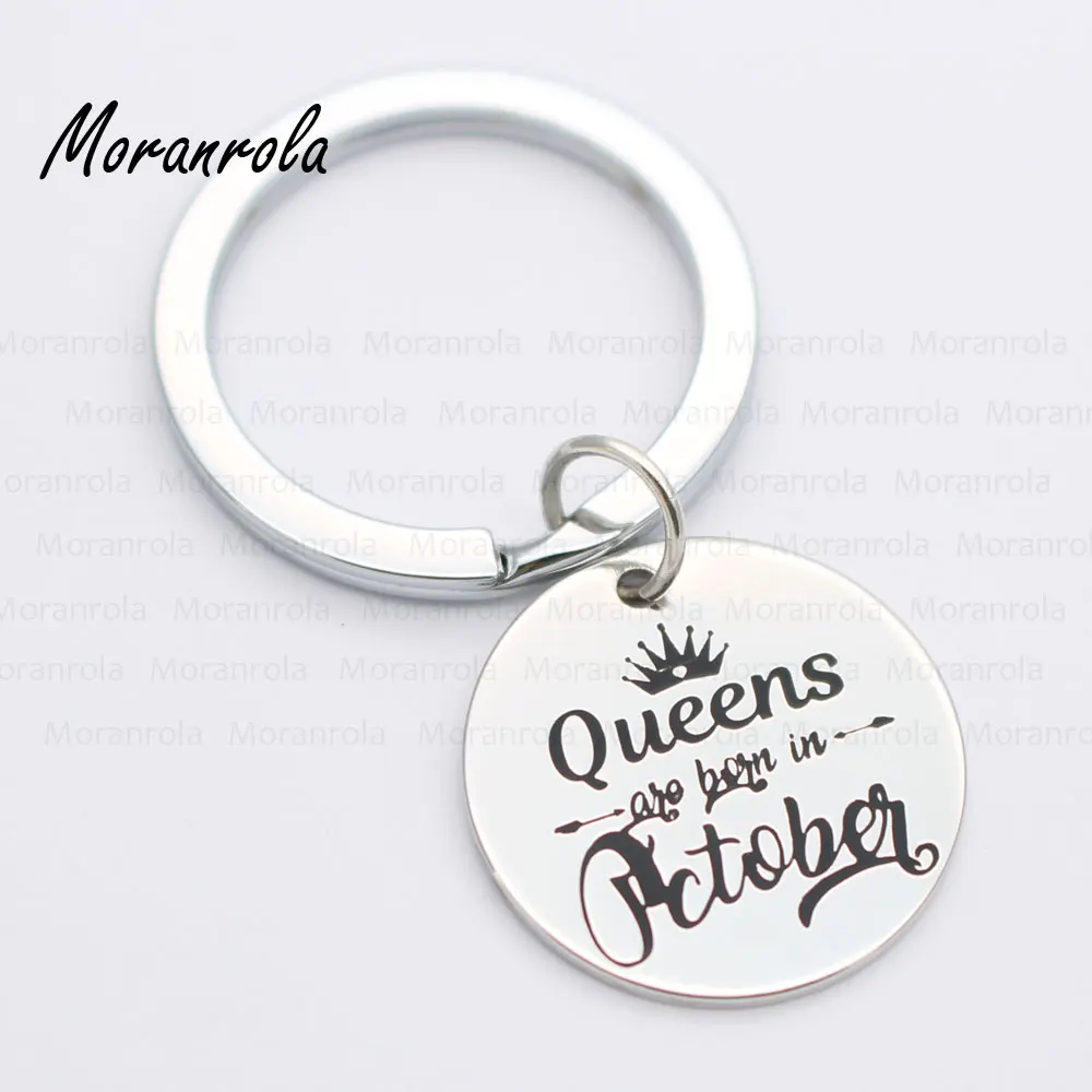 Новое поступление &quotQueens Are Born In October&quot ожерелье и брелок очарование девчачьи