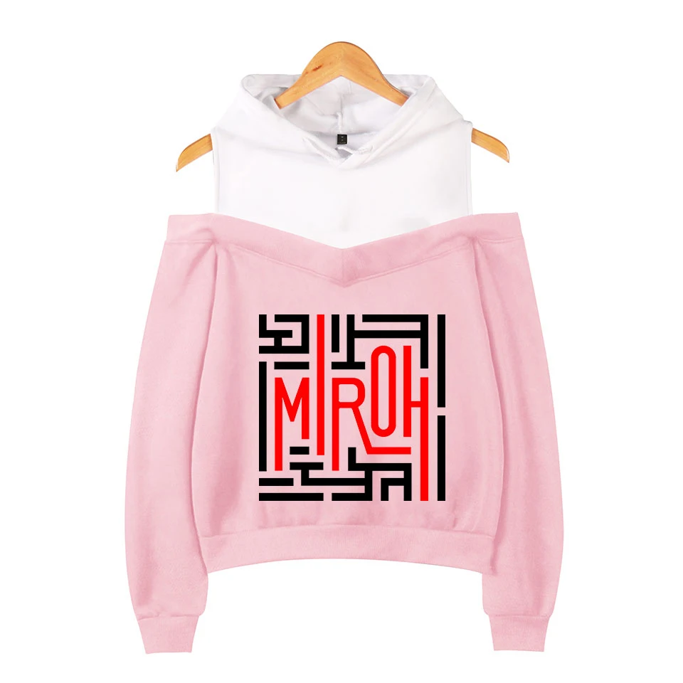 Kpop Stray Kids Miroh High Street уличная мода, толстовки с открытыми плечами, Женская толстовка в стиле хип-хоп, сексуальные толстовки, женские новые идол