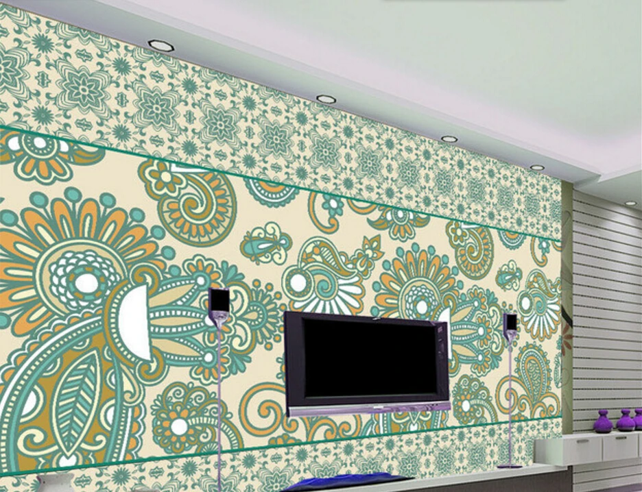 Пользовательские цветочные обои 3D стереоскопические для гостиной фон Ресторан