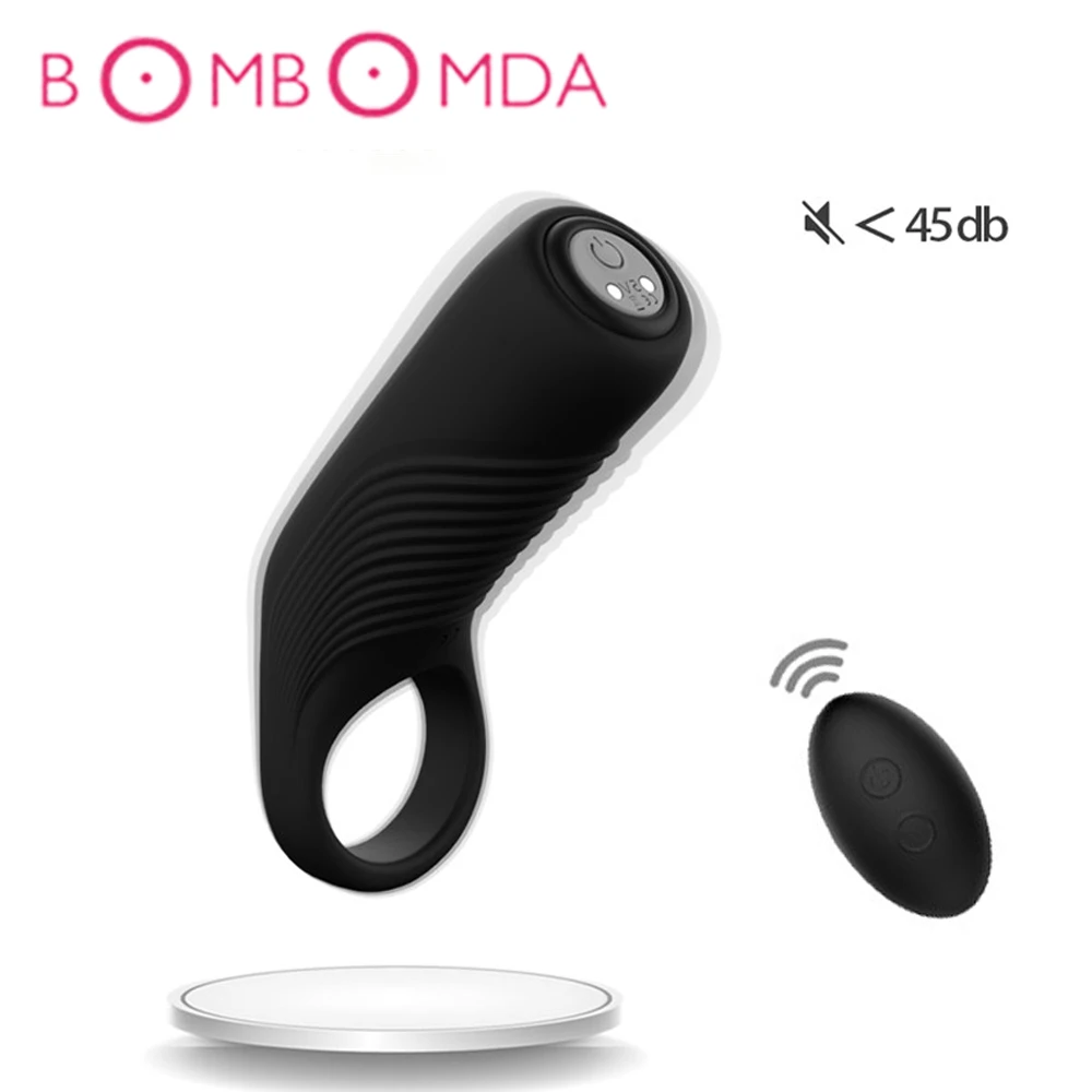 Вибрирующие Кольца для пениса Беспроводное дистанционное управление задержка