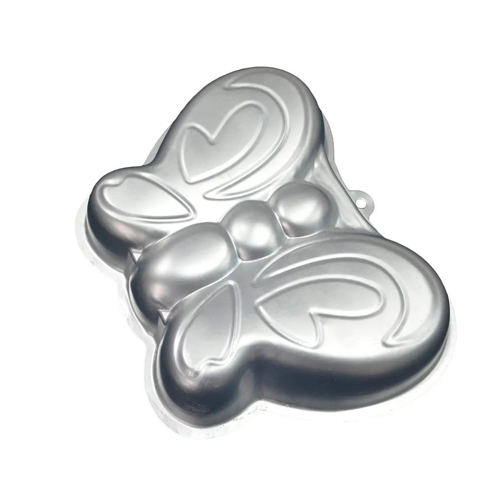 Форма в виде бабочки для украшения торта алюминиевая зеркальная форма выпечки