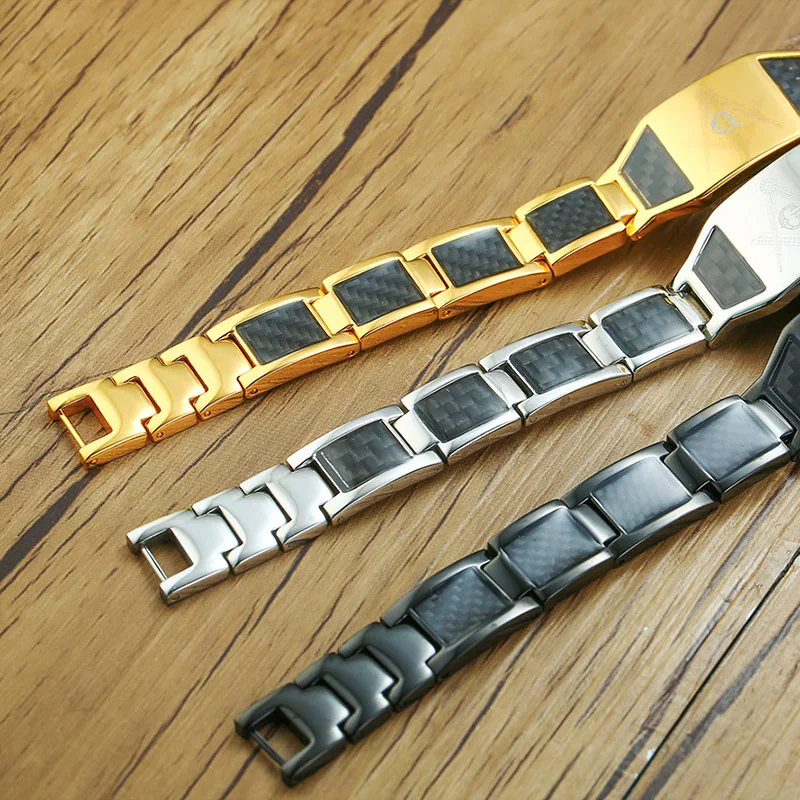 Титановый браслет для магнитотерапии из нержавеющей стали лечебный