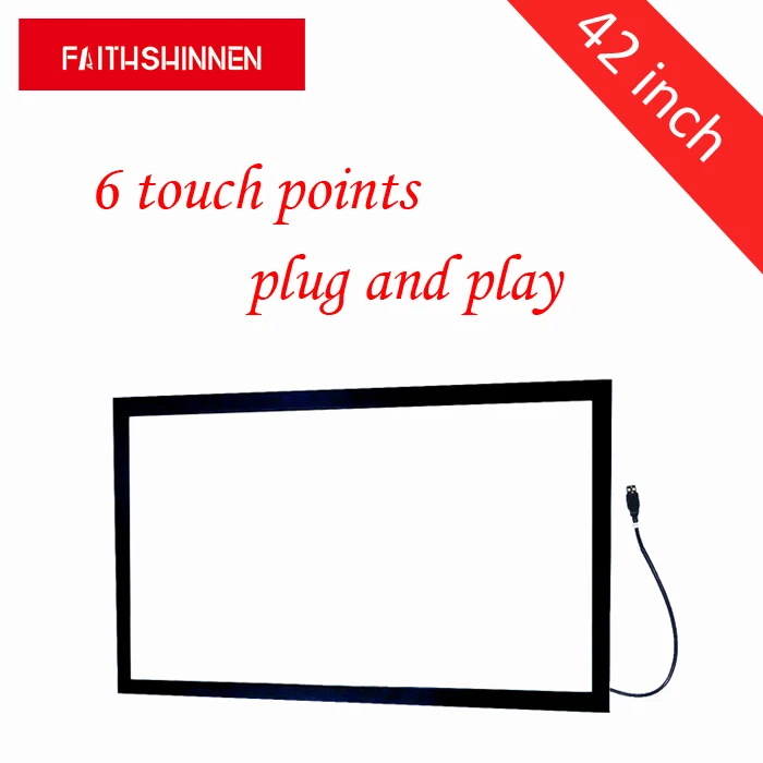 42 дюймов ir touch screen frame kit набор с мультисенсорной рамкой для сенсорного экрана 6